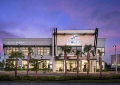Seagate Office Front Dusk 02