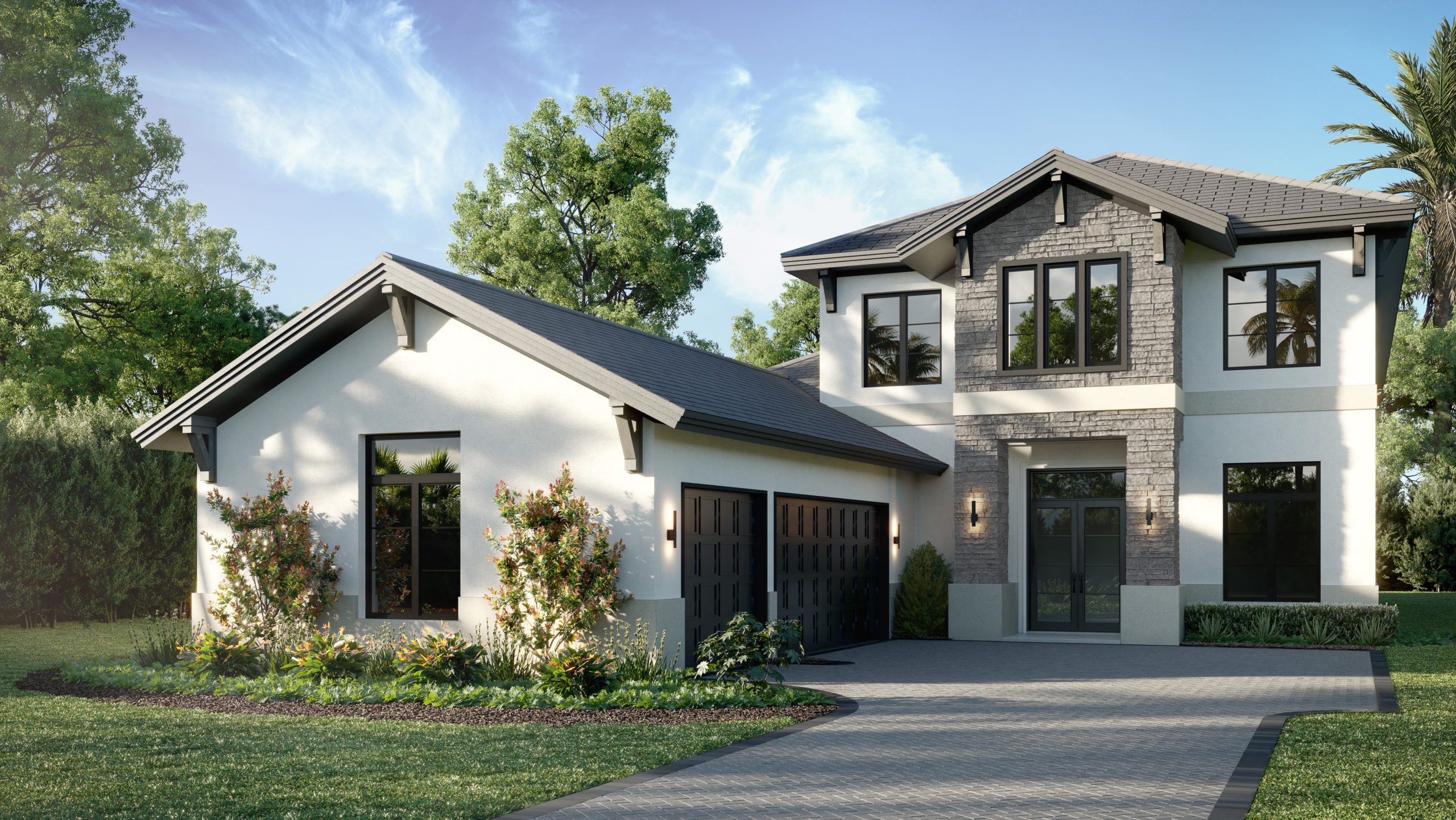 Palm Springs Model Front Exterior Rendering