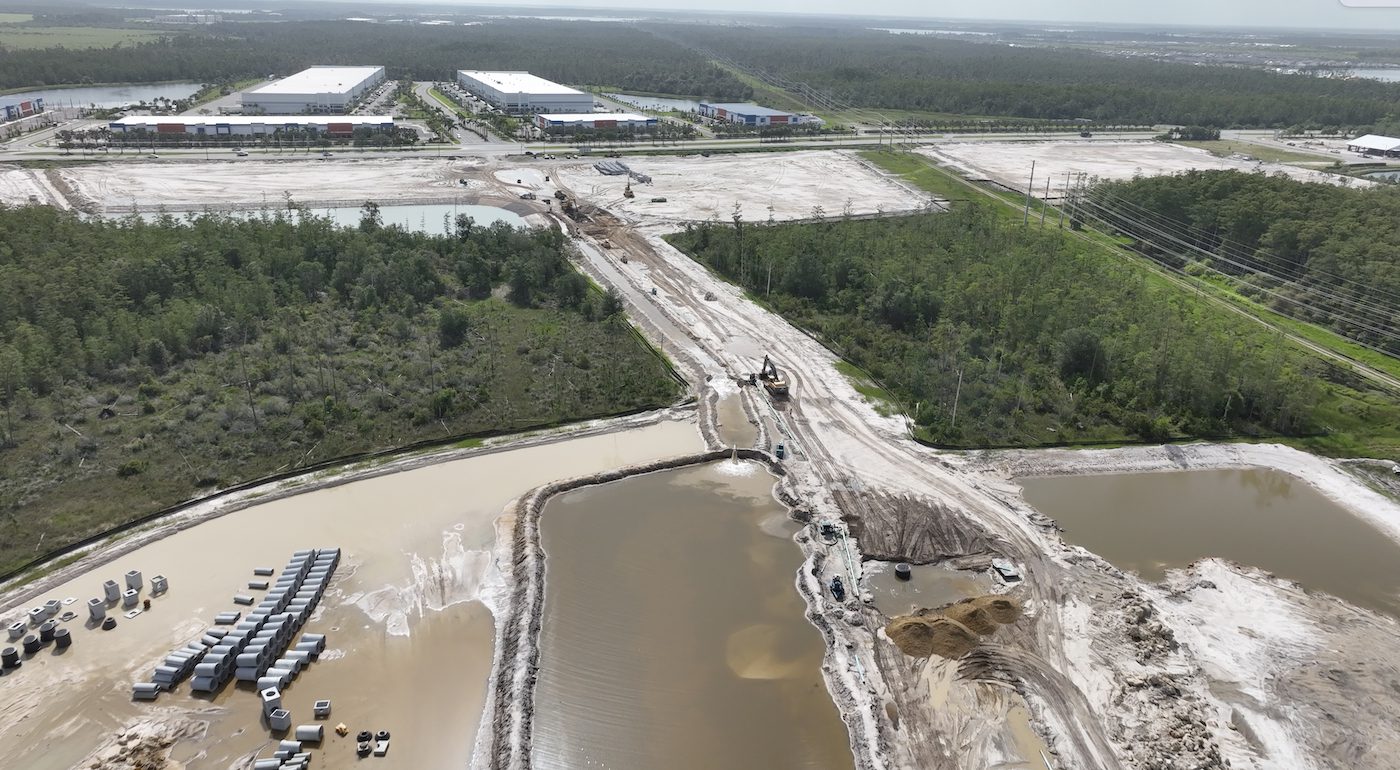 Earth Tech Enterprises Announces Site Preparation Nearing Completion For 2.2 Million sq-ft Gulf Landing Logistics Center